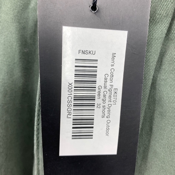 Krumba mens 32 Shorts cargo utility outdoor cotton green pockets hiking NEW - Picture 5 of 7